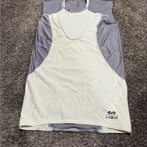 Mcdavid gray compression Baseball Chest Protection padded tank top men’s large